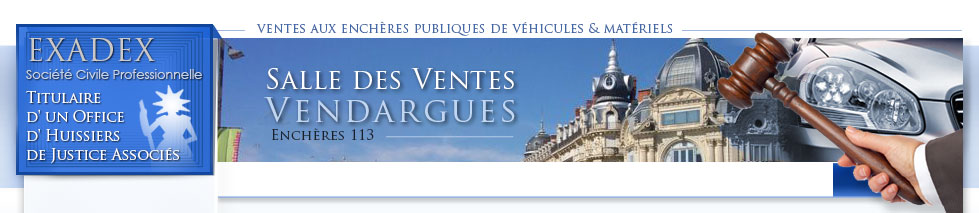 Le calendrier des ventes aux enchères publiques d'Enchères 113 : salle